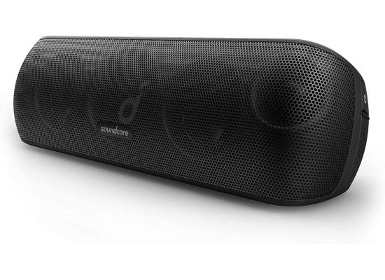 Anker A3116011 Soundcore Motion+ Bluetooth Speaker with Hi-Res 30W Audio, Extended Bass and Treble, Wireless HiFi Portable Speaker with App, Customizable EQ, 12-Hour Playtime, IPX7 Waterproof, USB-C - Black